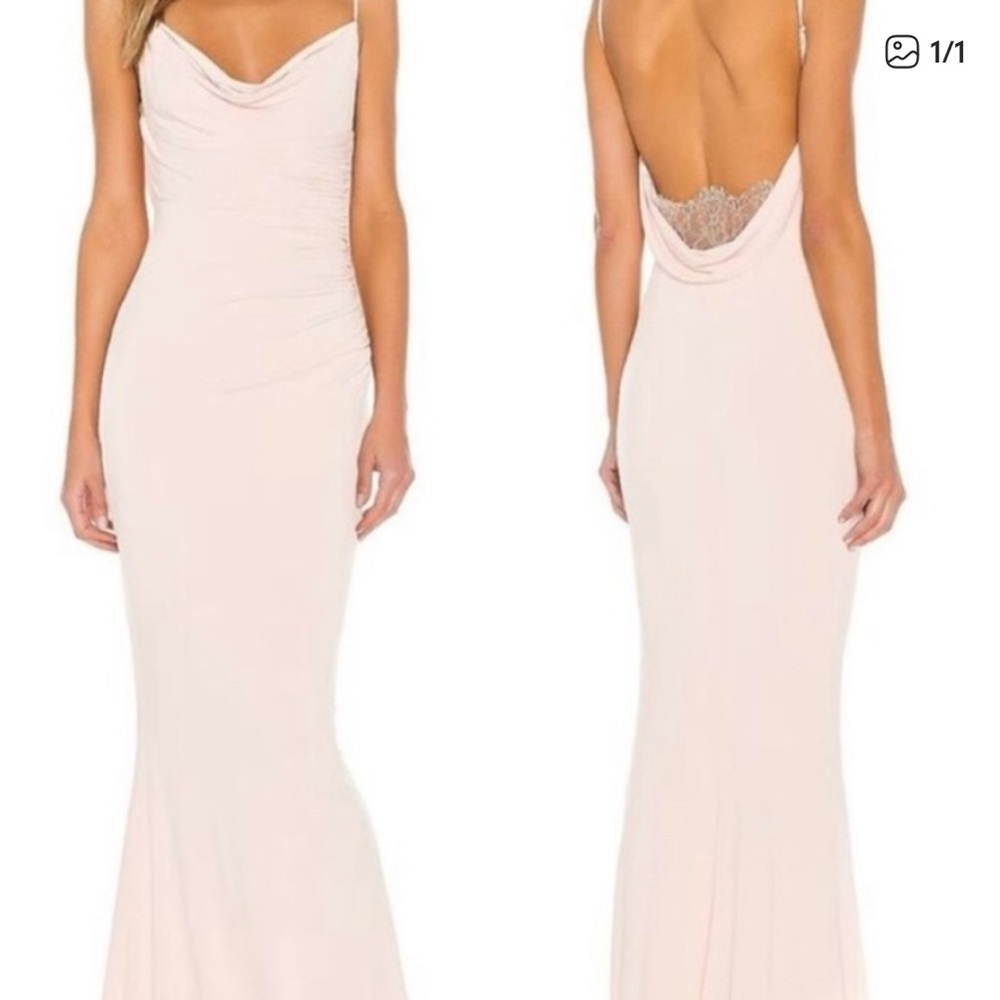 Katie May Surreal Backless Gown Rose Quartz Size M - Picture 2 of 15